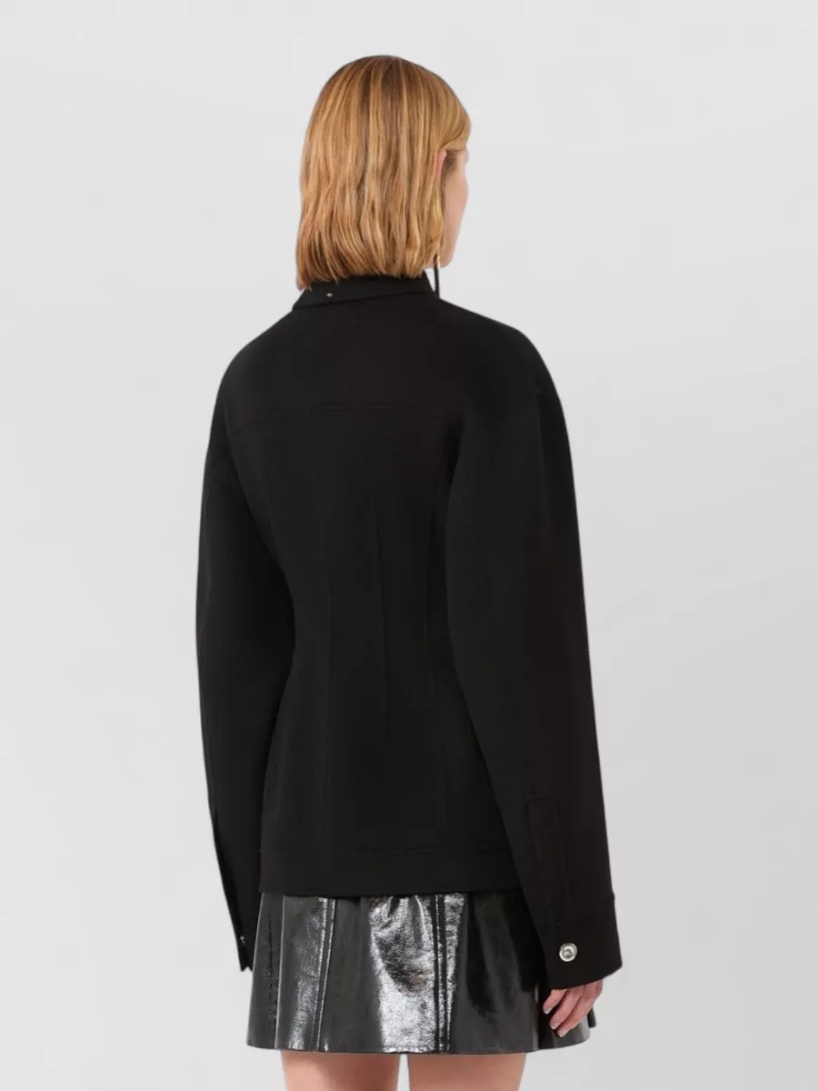 Sportmax Virgin Wool Single-Breasted Coat