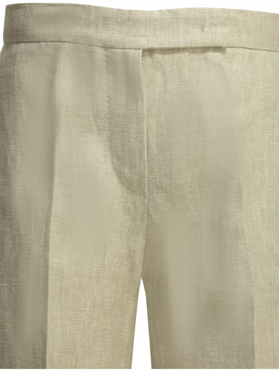Max Mara Linen Wide-Leg Trousers