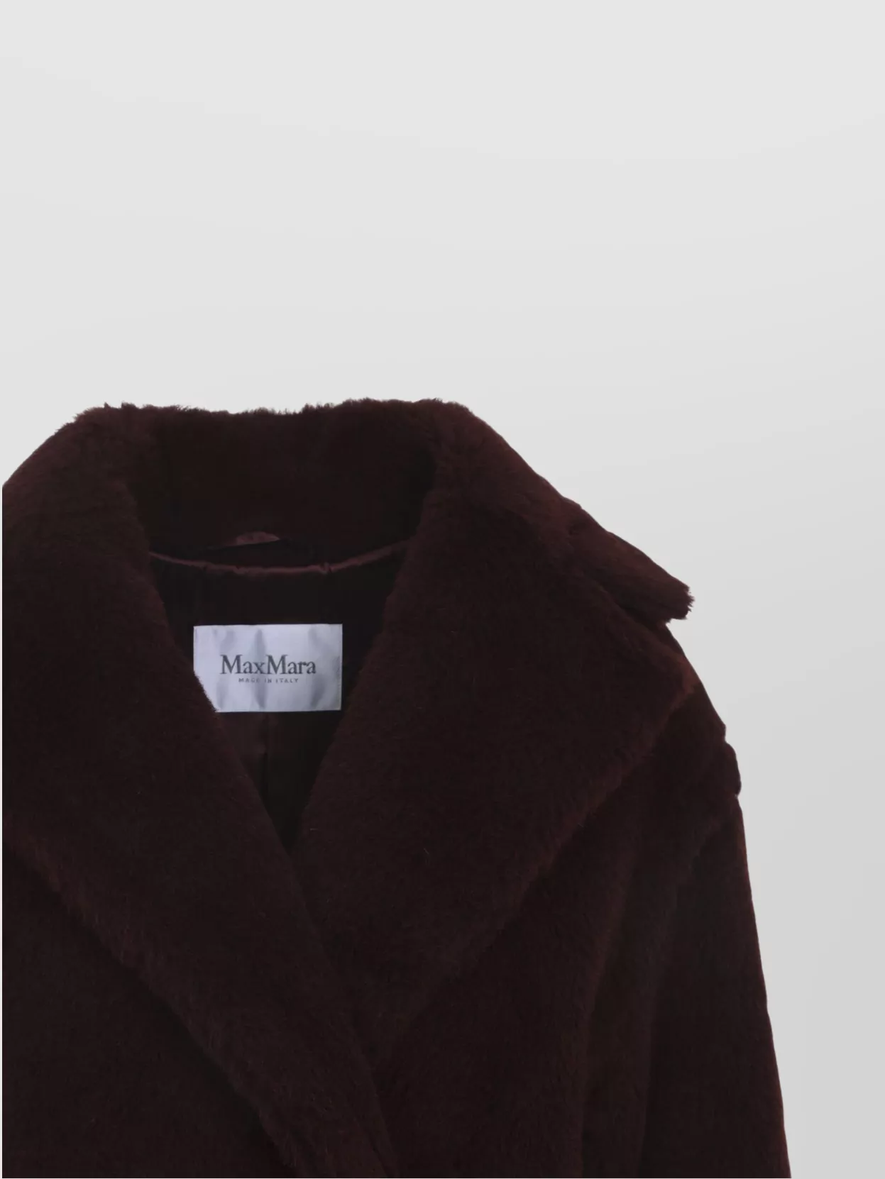 Max Mara Double-breasted Knee-length Alpaca Coat In Black