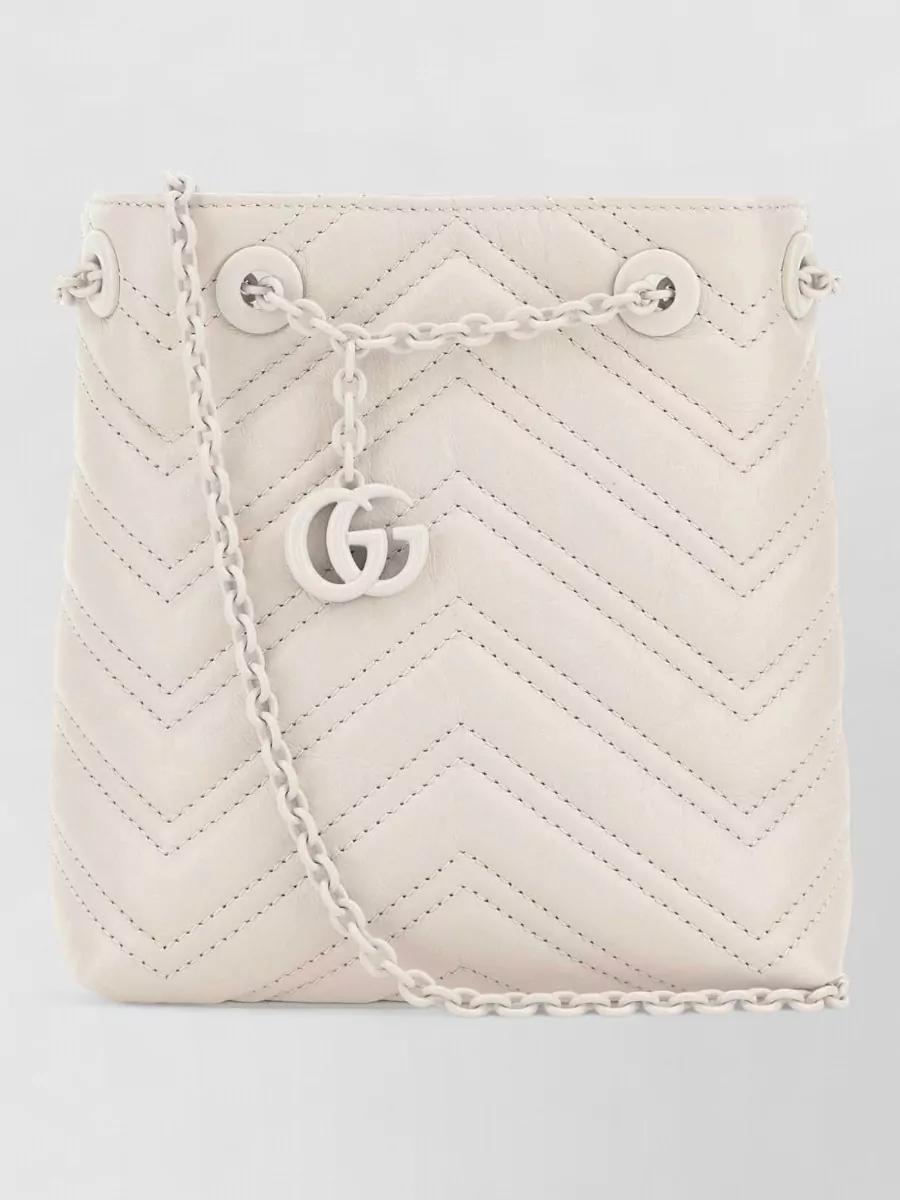Gucci gg marmont micro leather shoulder bag