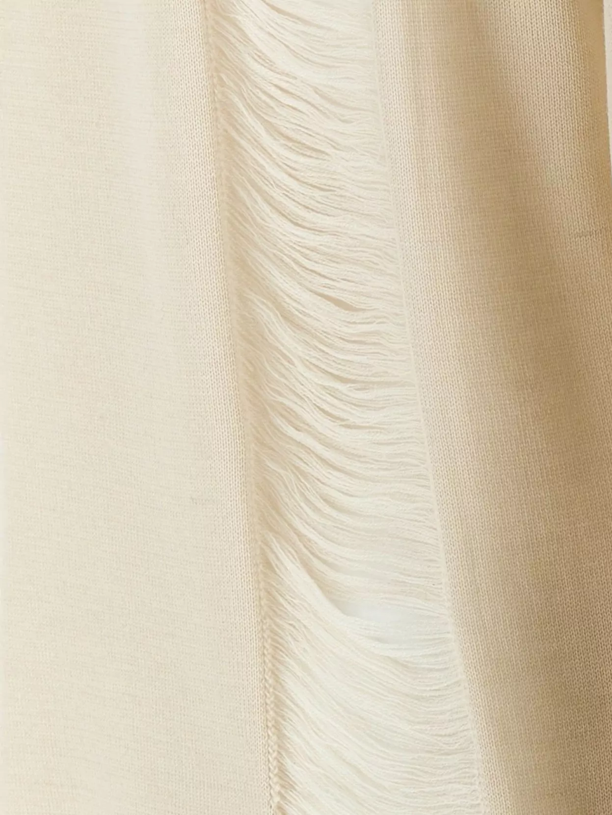 Rick Owens Fringed Longline Sheer Panel Sweater