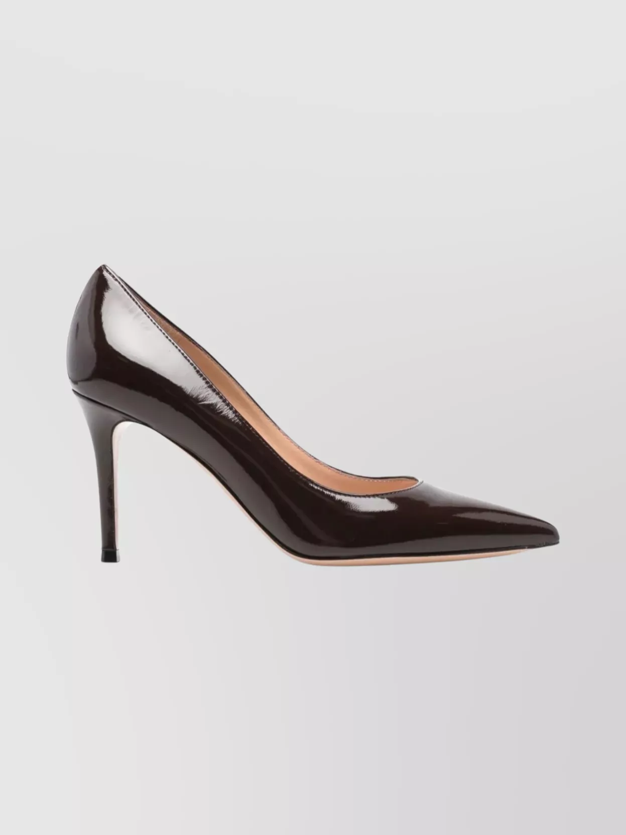 Gianvito Rossi Glossy Nappa Leather Pointed Toe Pumps