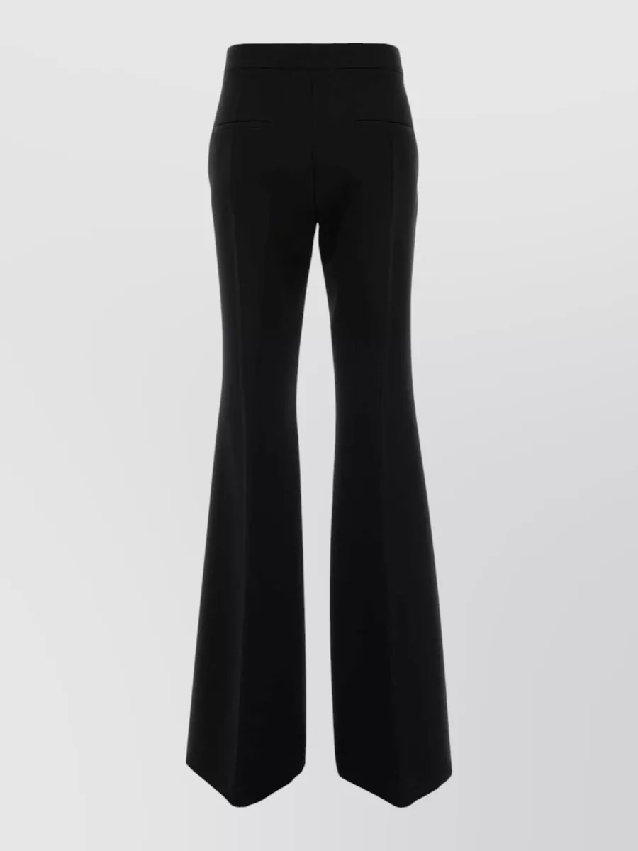 Jil Sander Flared Trousers With Seam Detailing And Pockets In Black