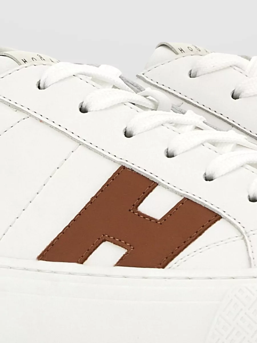 Hogan Leather Lace-Up Sneakers
