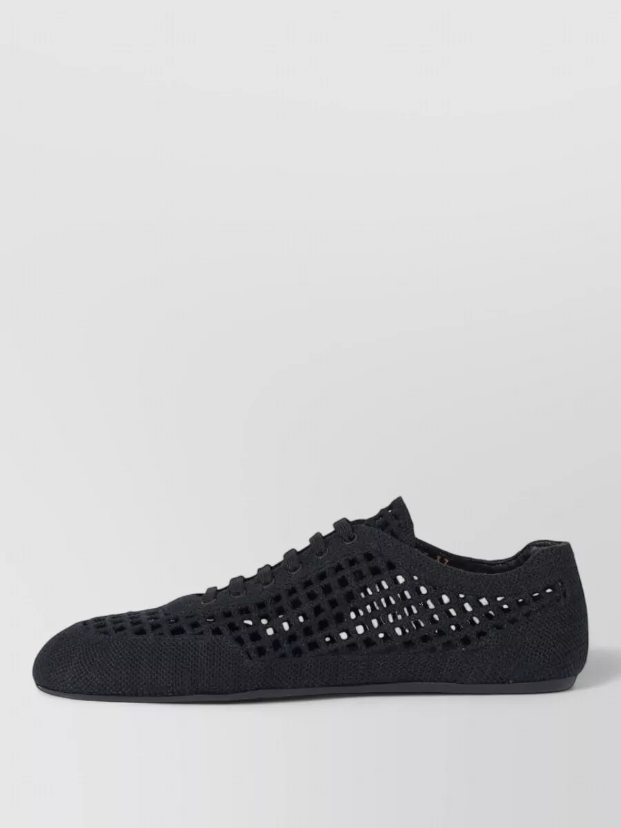 Prada Low Top Lace-Up Sneakers