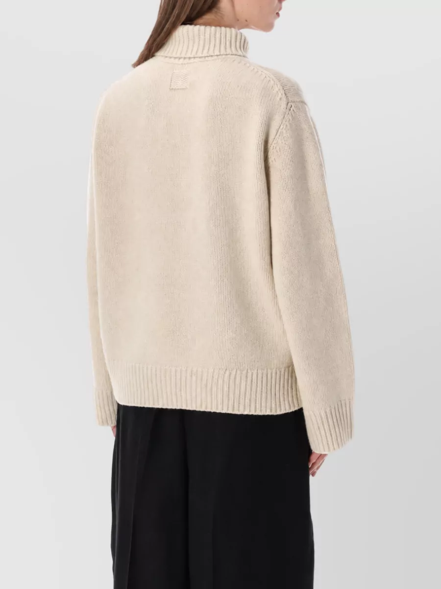 Totême Wool Oversized Turtleneck Sweatshirt