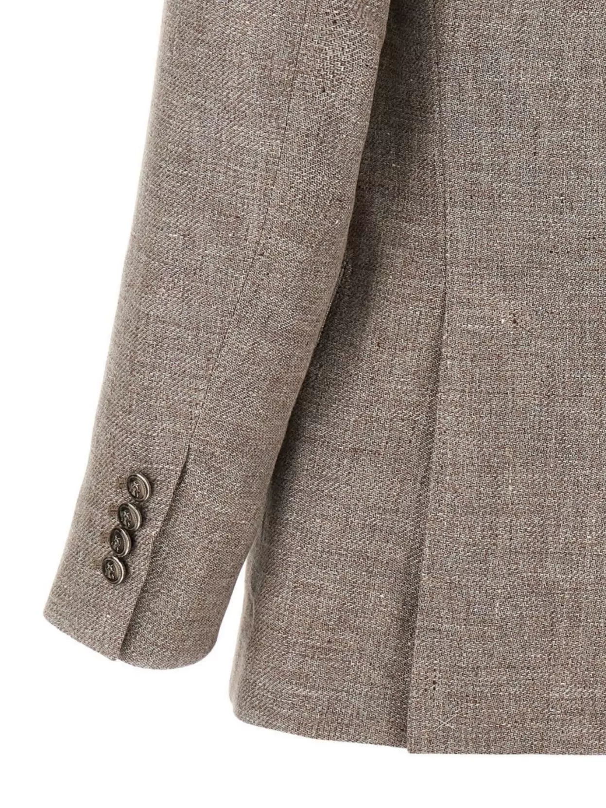 Brunello Cucinelli Diagonal Lapel Blazer With Chest And Flap Pockets