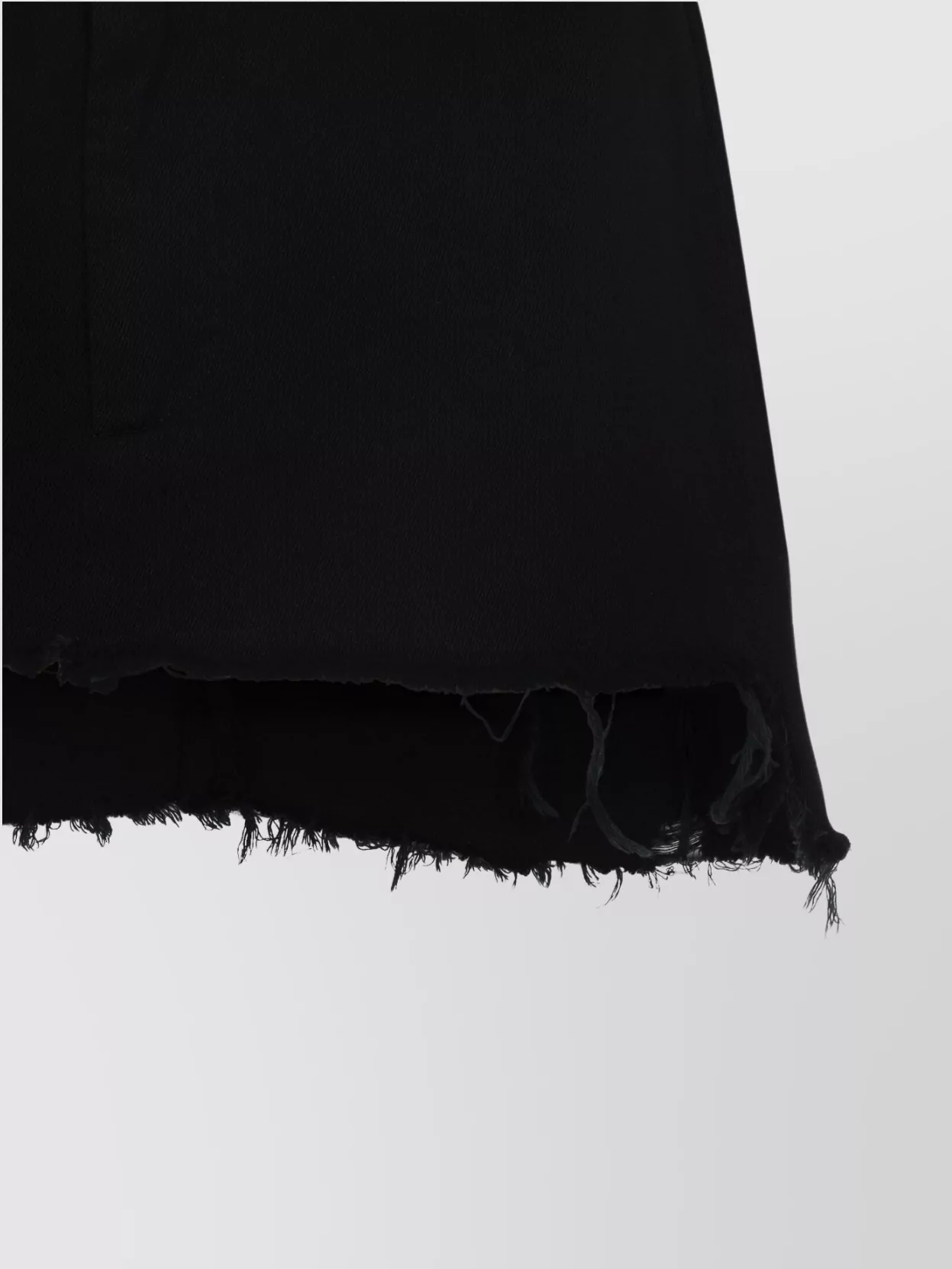 Balenciaga Tailored Mini Skirt Frayed Hem