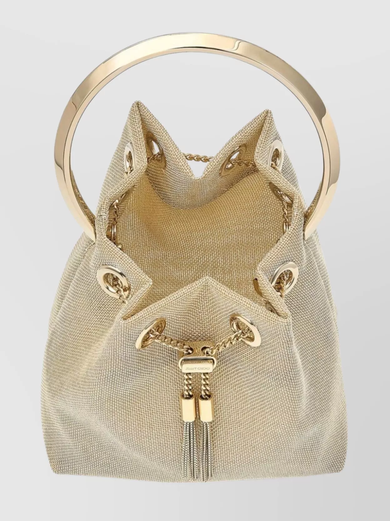 Jimmy Choo Mesh Chain Handle Clutch Bag