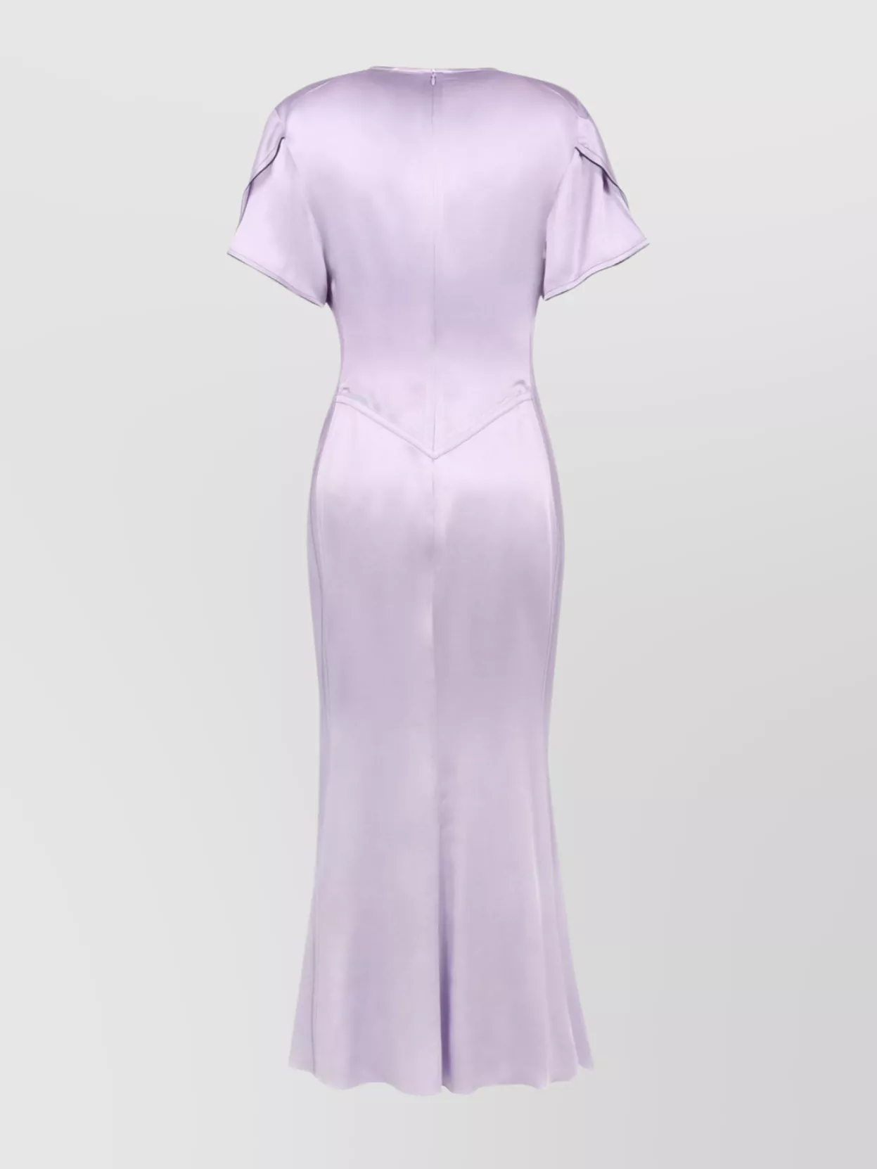 Victoria Beckham Gathered V-neck Midi Dress