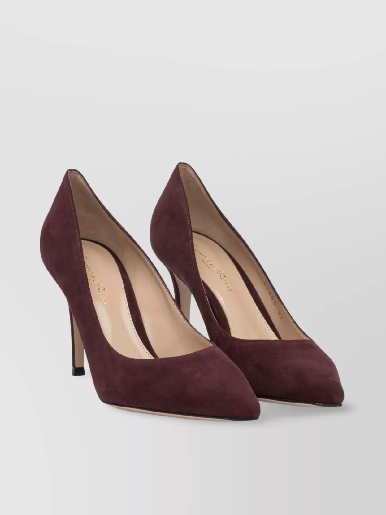 Gianvito Rossi Pointed Toe Stiletto Heel Suede Pumps
