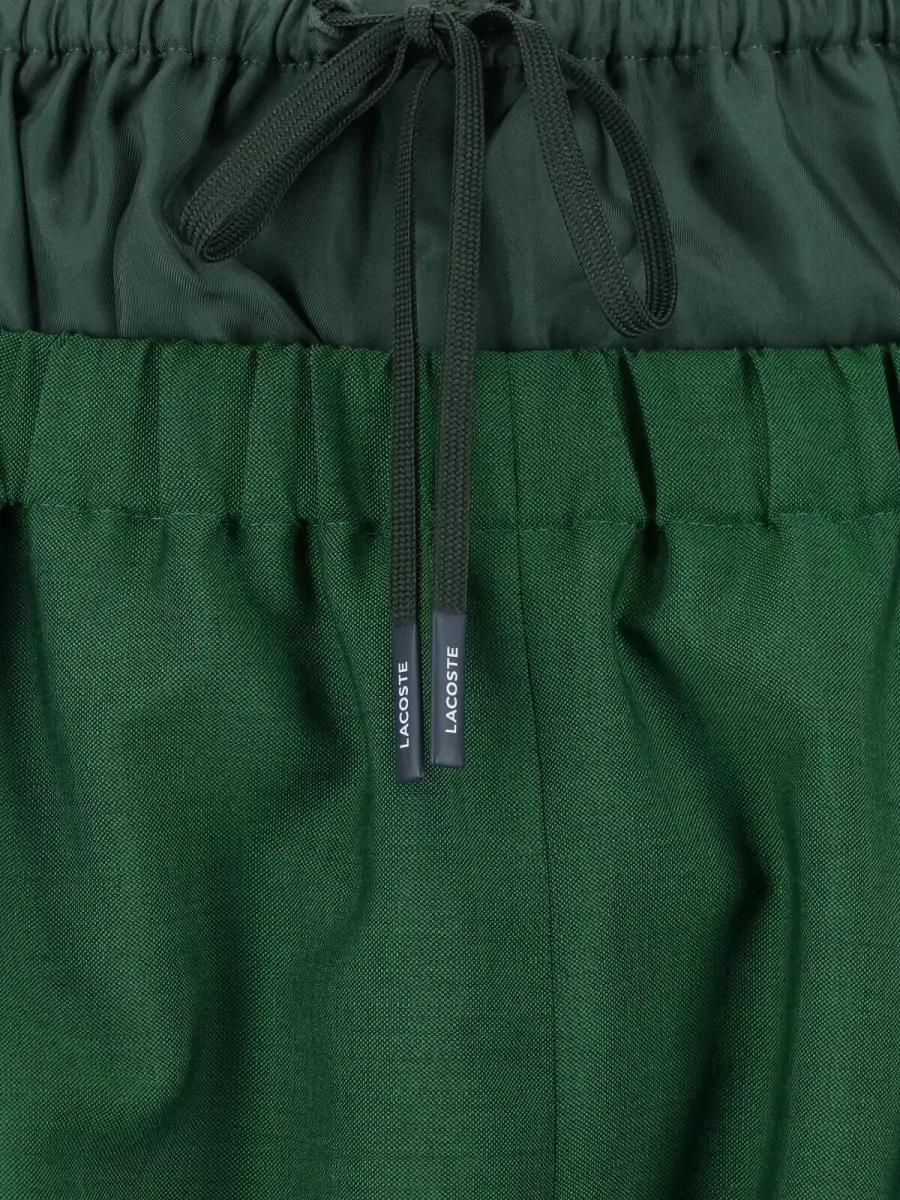Lacoste Wool Straight-Leg Loose Fit Trousers