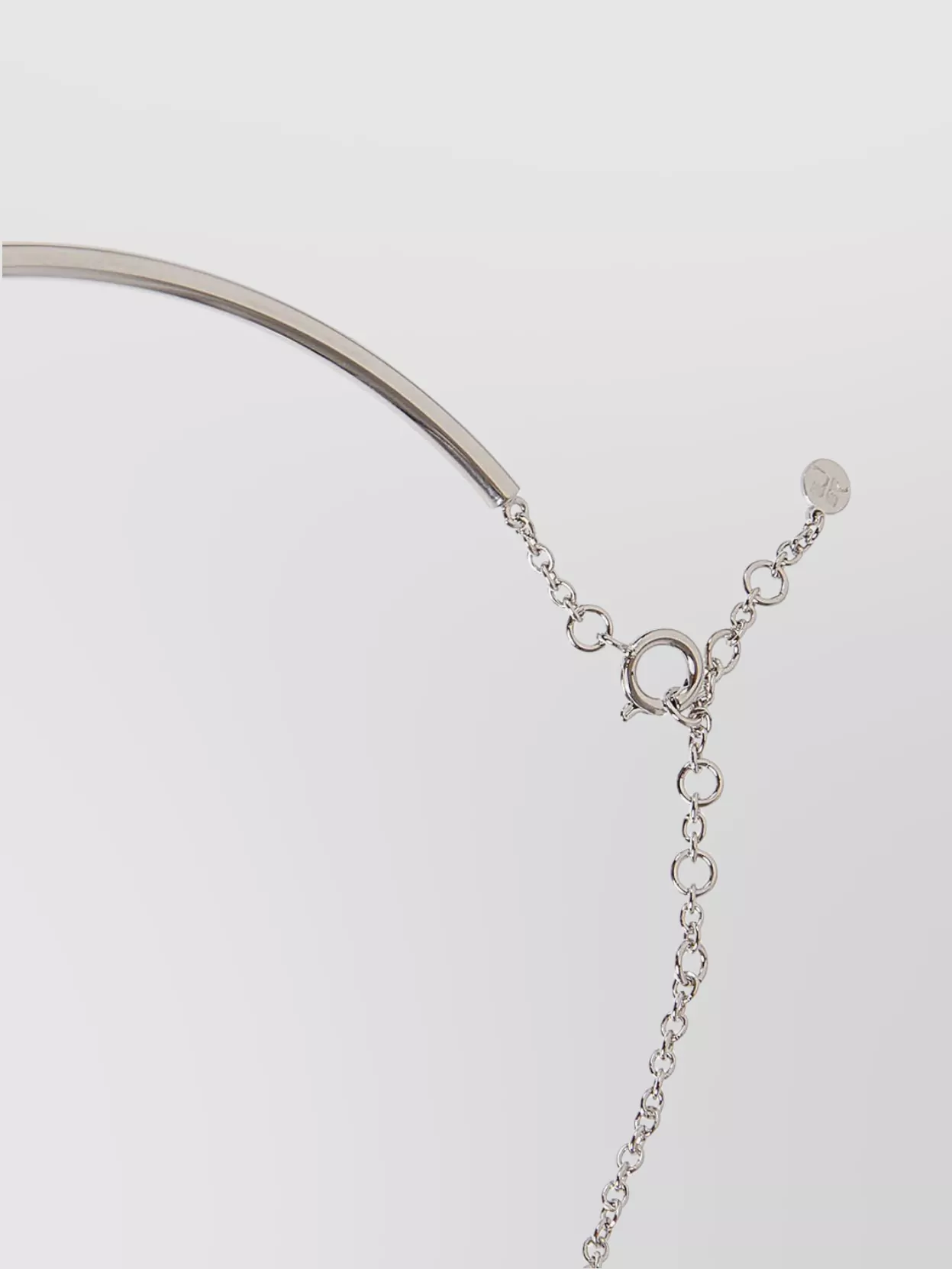 Courrèges Adjustable Round Chain Necklace With Lobster Clasp