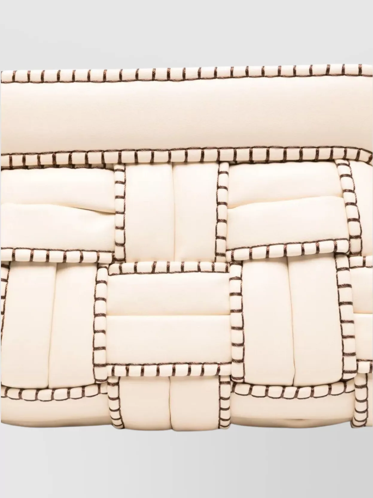 Themoirè Medium Woven Clutch Shoulder Strap
