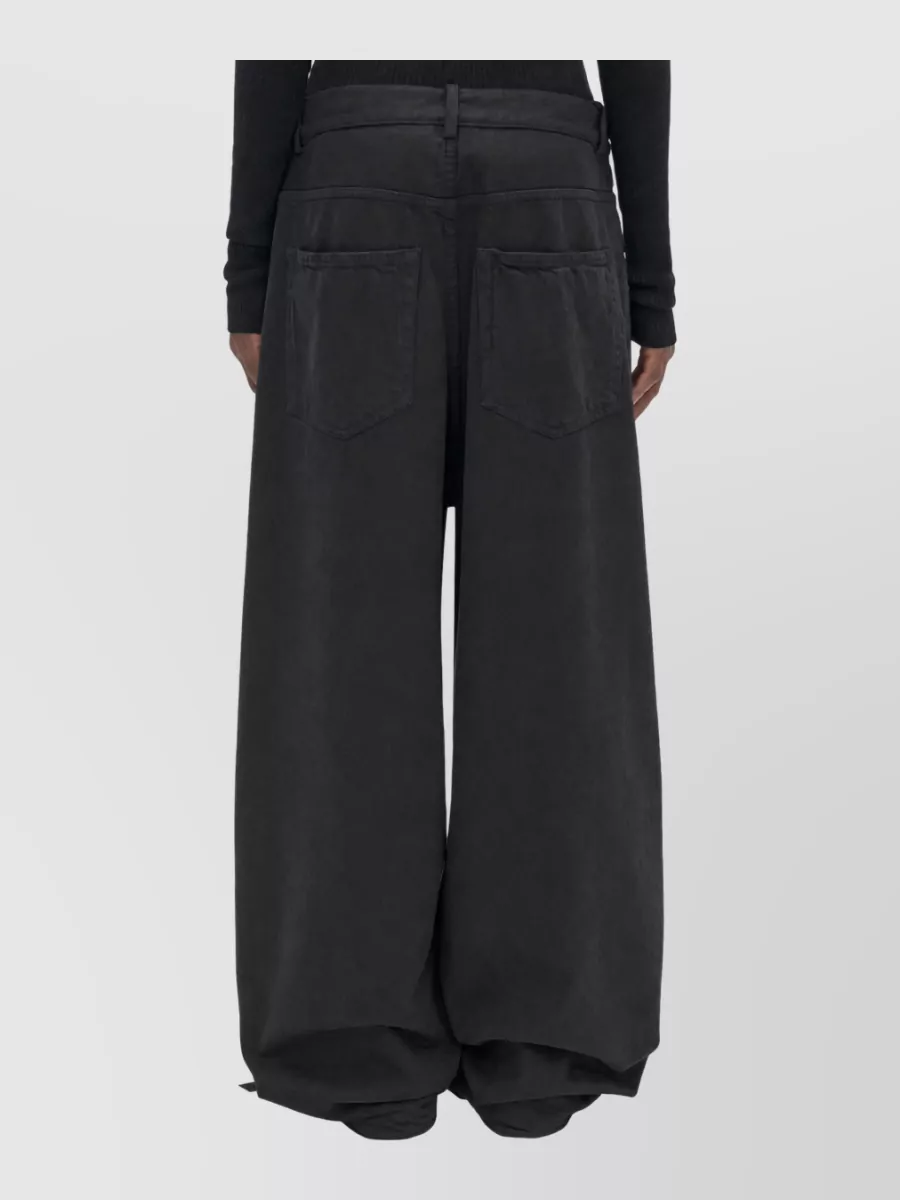 Ann Demeulemeester High-Rise Straight-Leg Denim Trousers