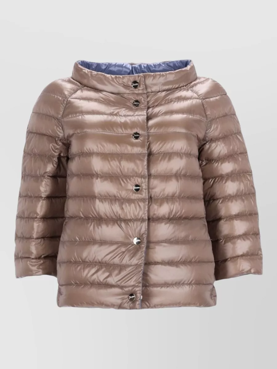 Herno Lightweight Jacket Three Quarter Sleeve Quilting