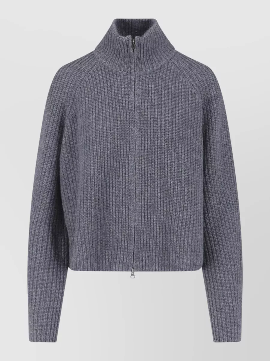 Lisa Yang cashmere high-neck zip cardigan