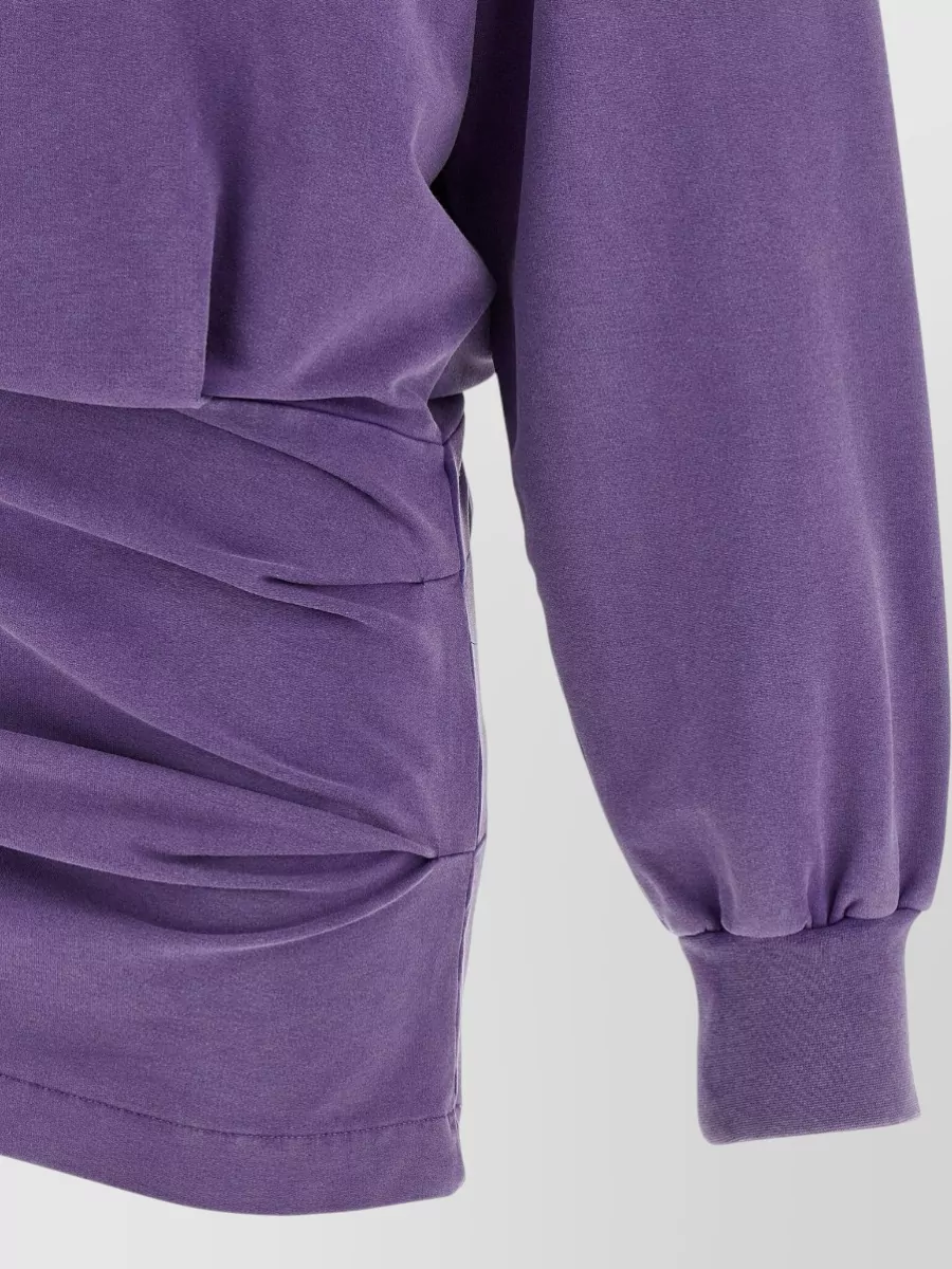 The Attico Sweatshirt Dress Crew Neck Long Sleeves