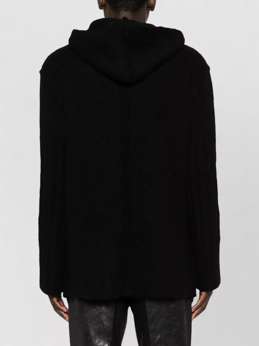 Rick Owens Cashmere Silk Hooded Sweater