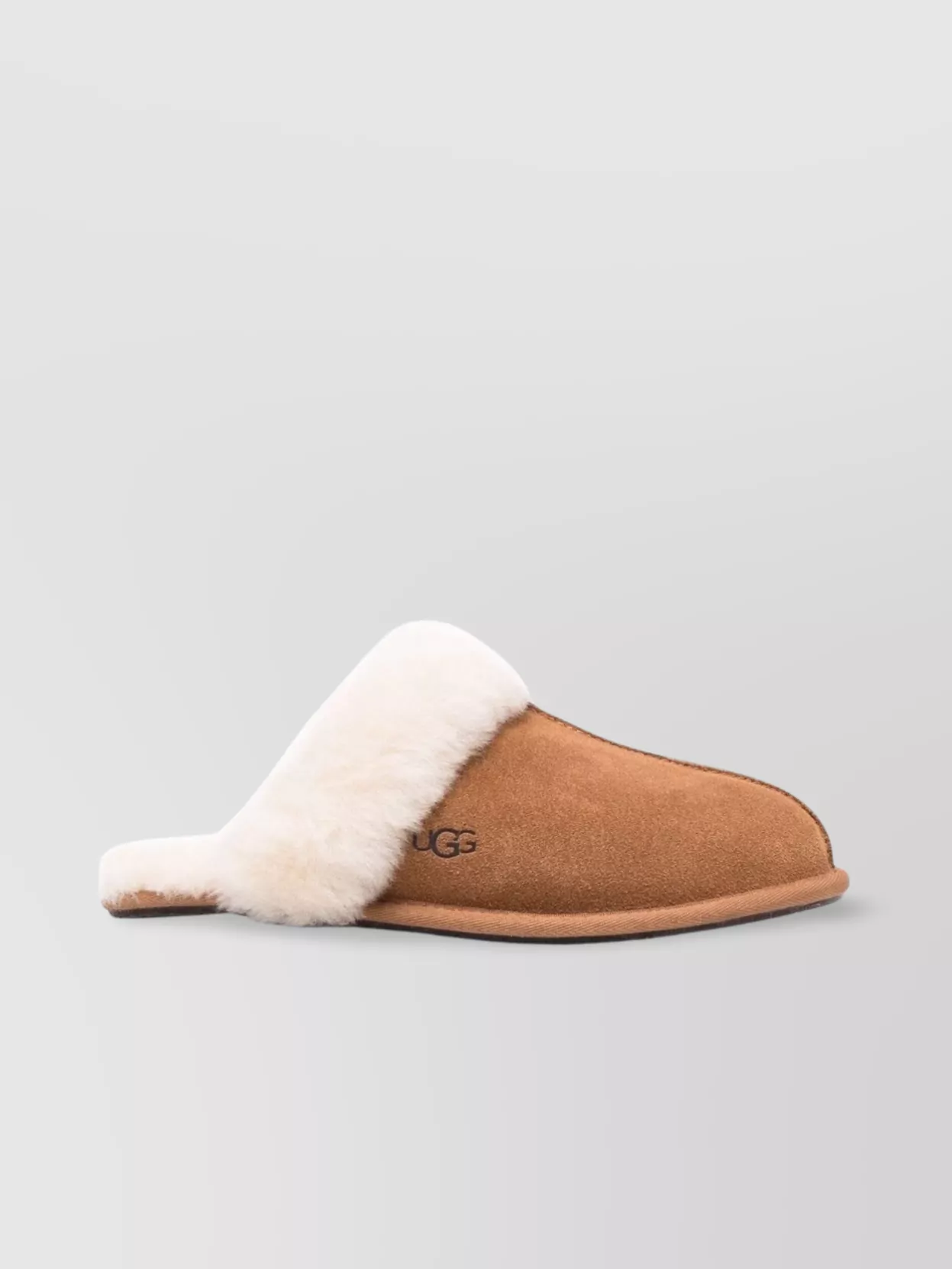 Shop Ugg Comfortable Collar Slides With Sheepskin And Fur