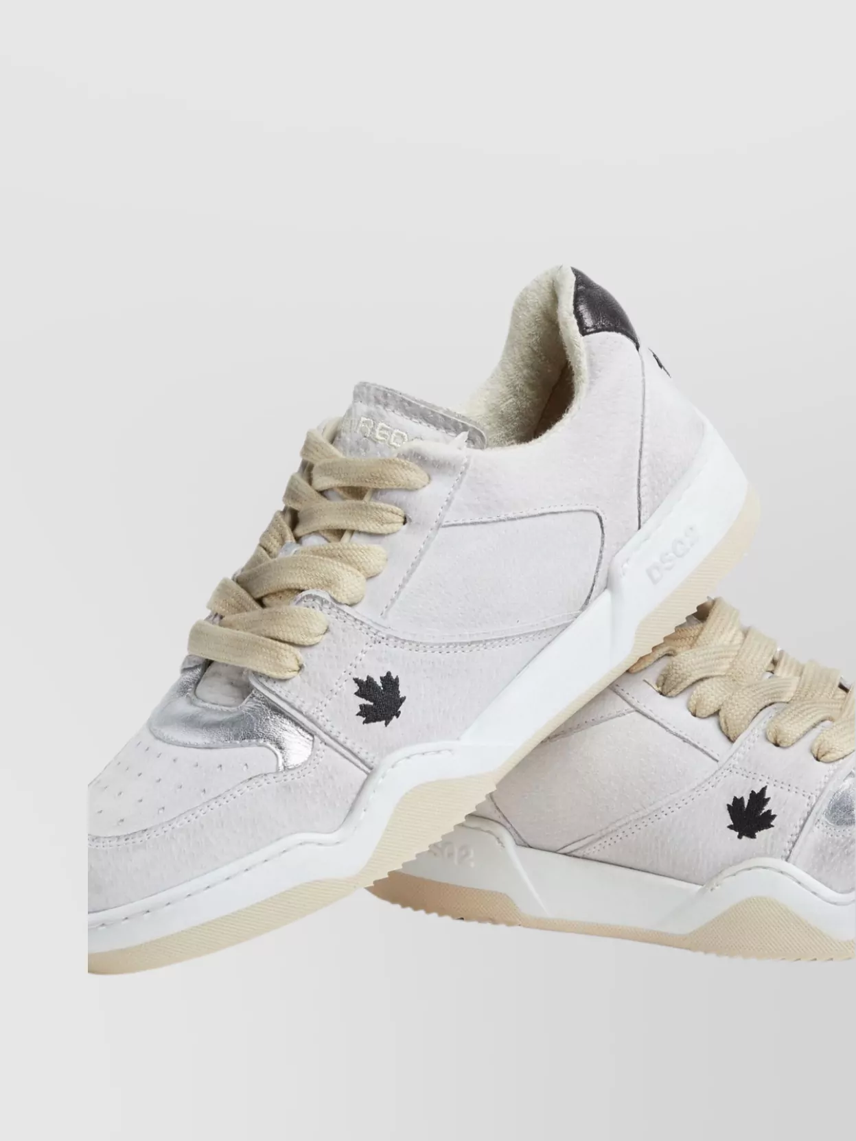 Dsquared2 Spike Rubber Sole Distressed Sneakers