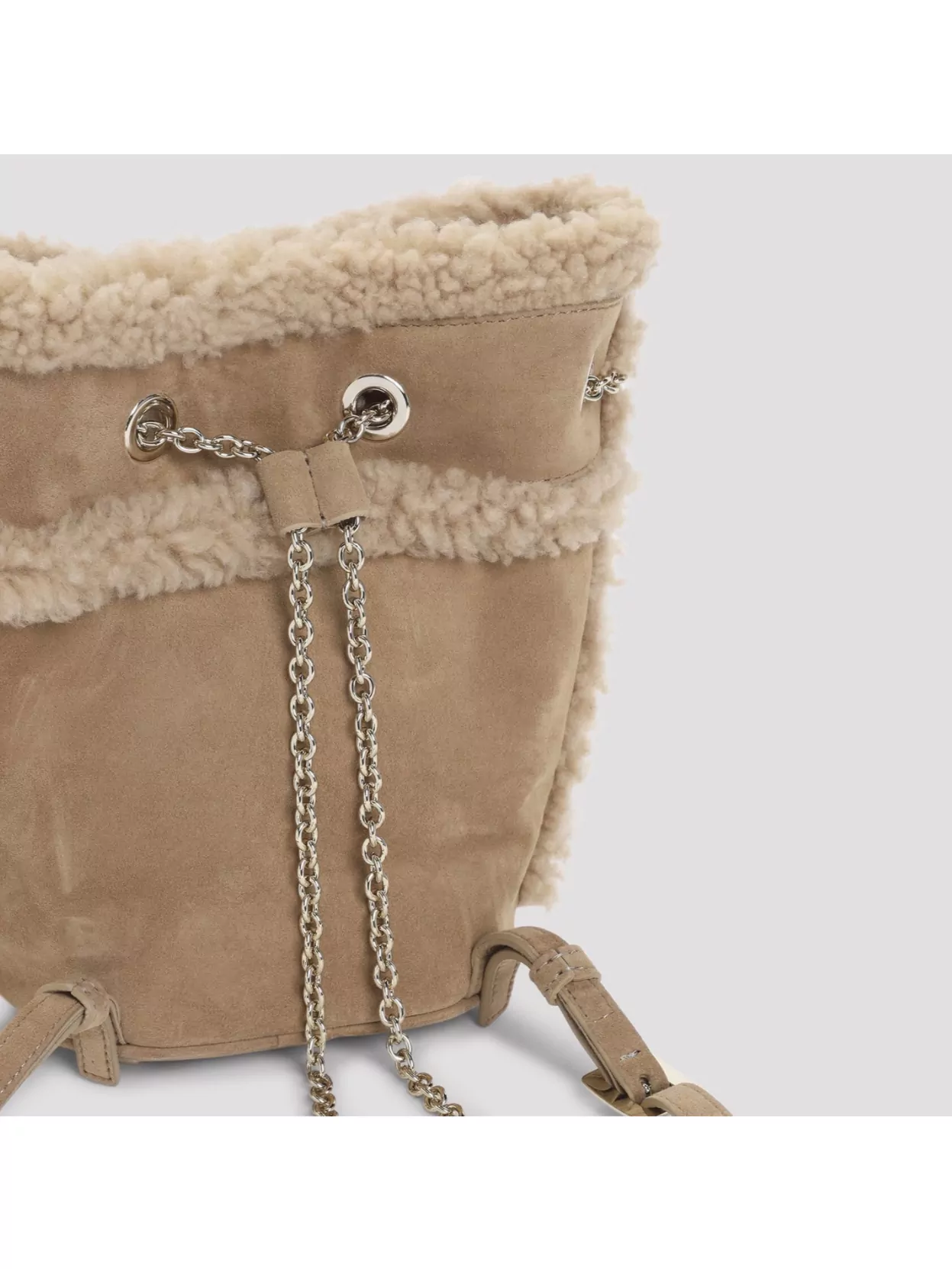 Roger Vivier Tres Vivier Backpack With Buckle And Chain Strap