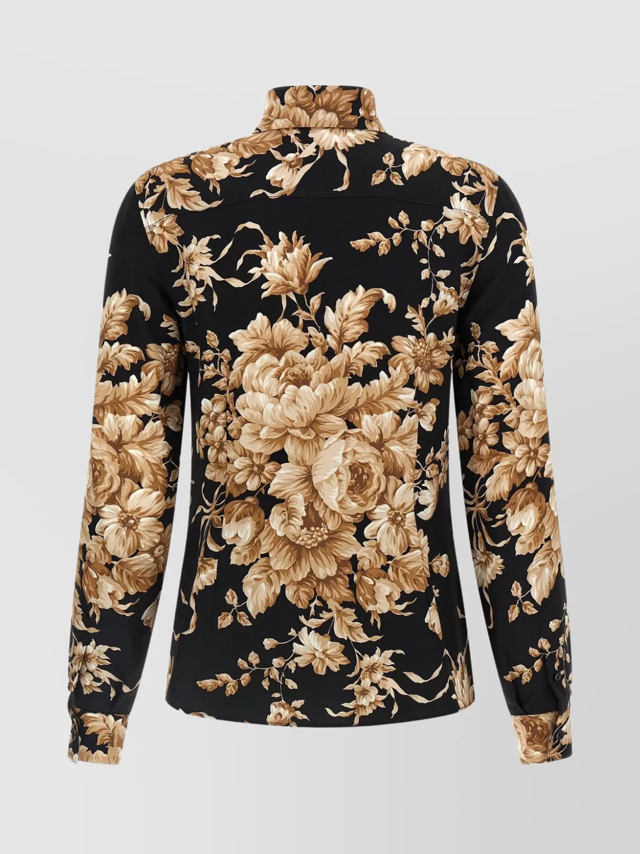 Dolce & Gabbana Charmeuse Shirt Shirt And Blouse Multicolor In Black