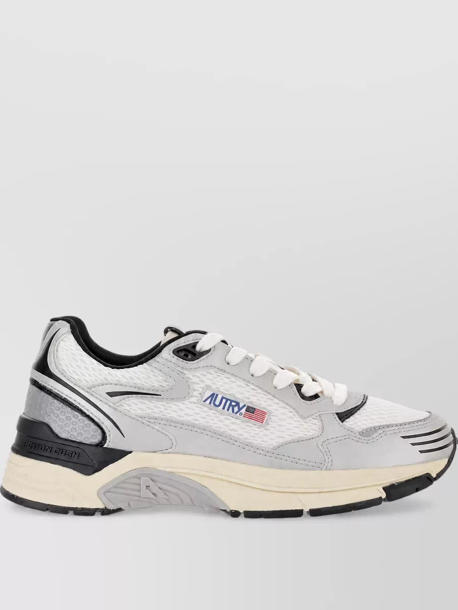 Autry Calf Leather Mesh Low-Top Sneakers