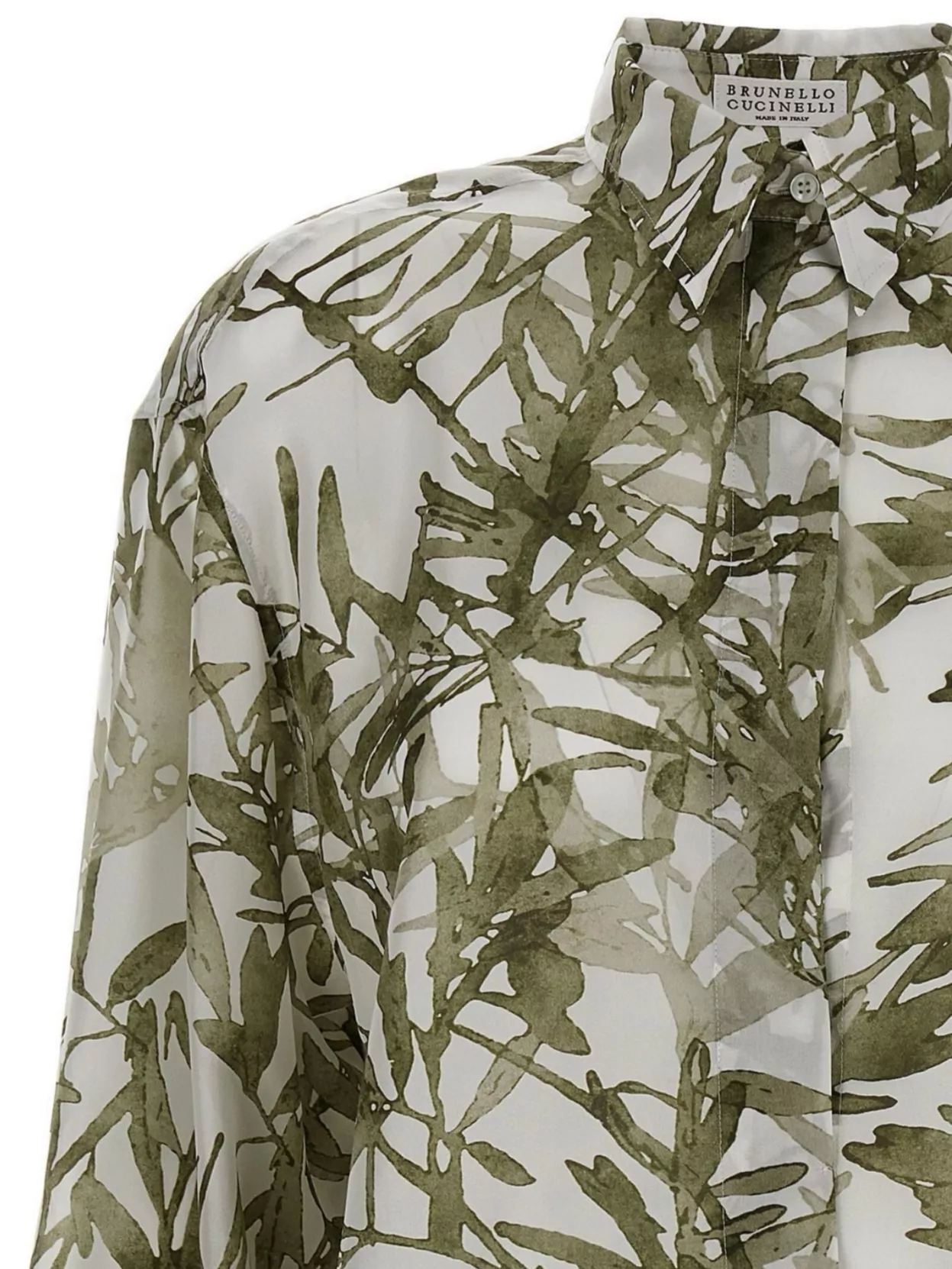 Brunello Cucinelli Silk Shirt Shirt And Blouse Multicolor