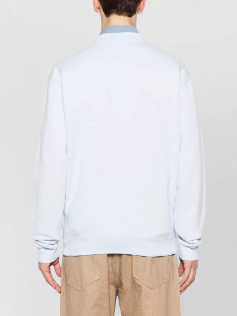 Jacquemus Cotton Relaxed-Fit Logo-Embroidered Crewneck Sweatshirt
