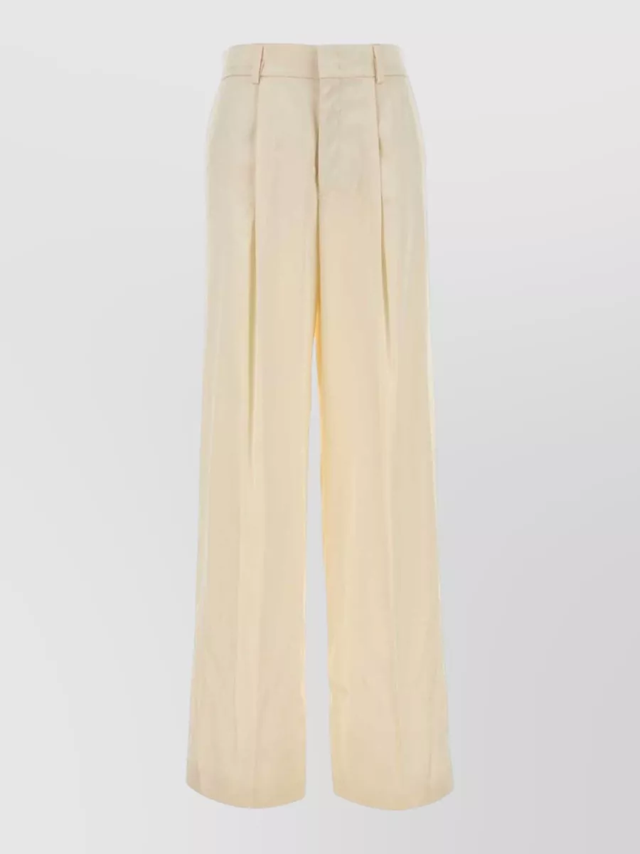 Alberta Ferretti Satin wide-leg trousers