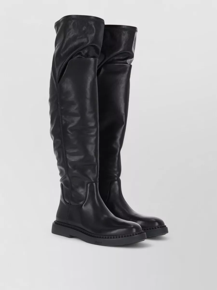 Ash leather boots