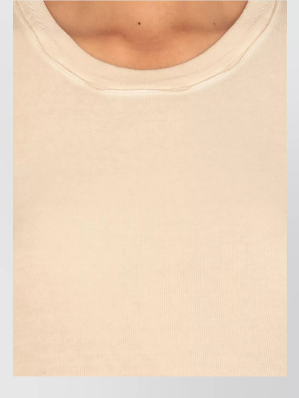 Uma Wang Crew Neck Ribbed Texture Top