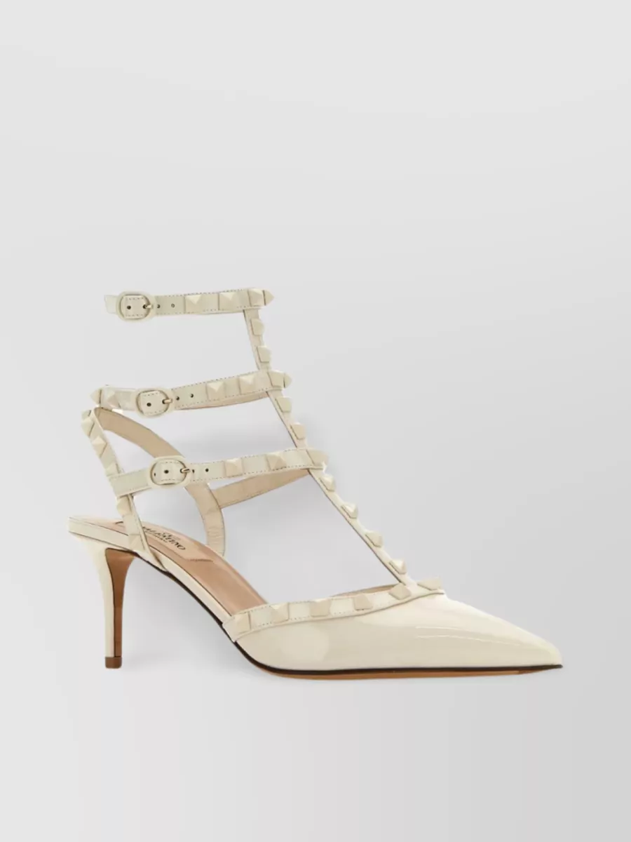Valentino Garavani Leather Strappy Stiletto Pumps