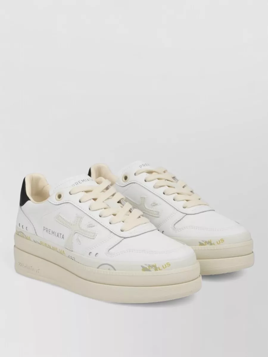 Premiata Leather Low-Top Sneakers