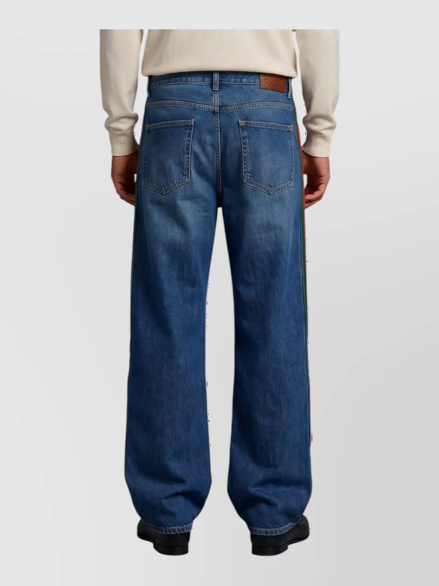 Gucci Denim Low-Rise Wide-Leg Relaxed-Fit Jeans
