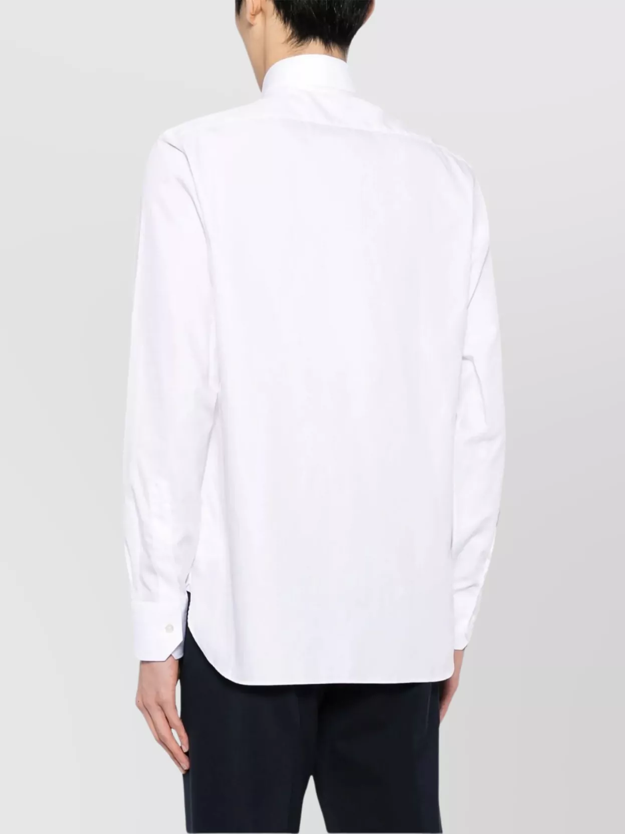 Zegna Long Sleeve Shirt Spread Collar