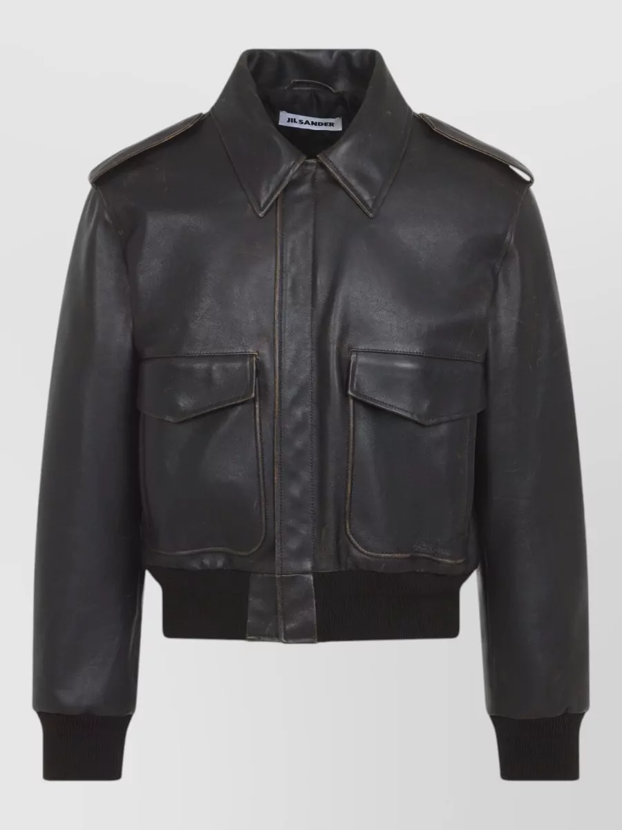 Jil Sander Leather blouson