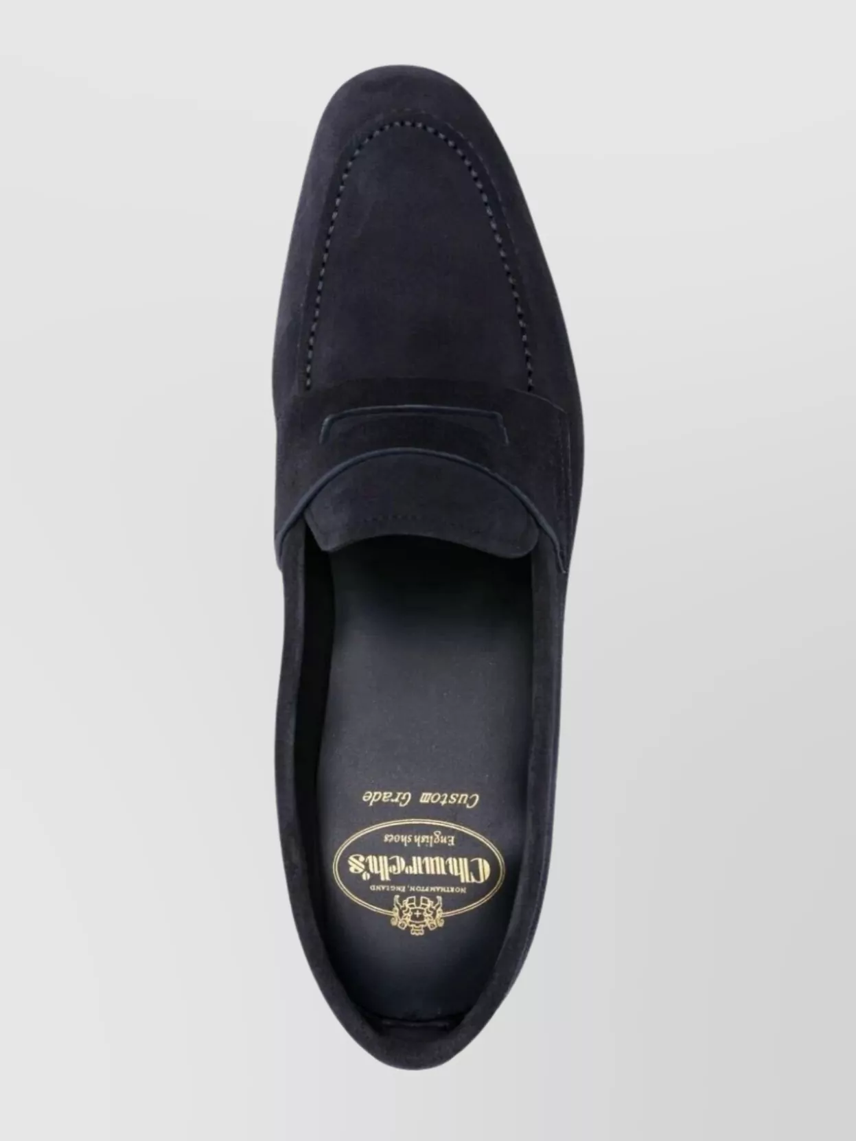 Church's Suede Round Toe Penny Loafers Design