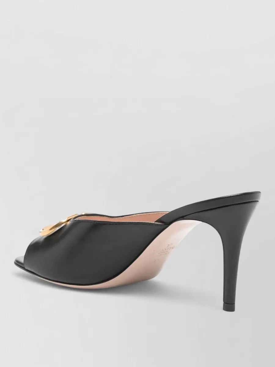 Valentino Leather Slide Mules