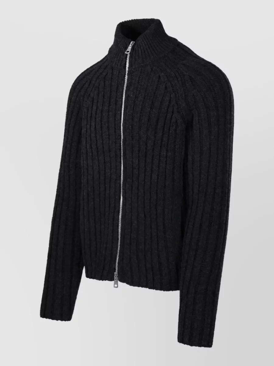 Our Legacy Merino Wool Funnel Neck Zip Jacket