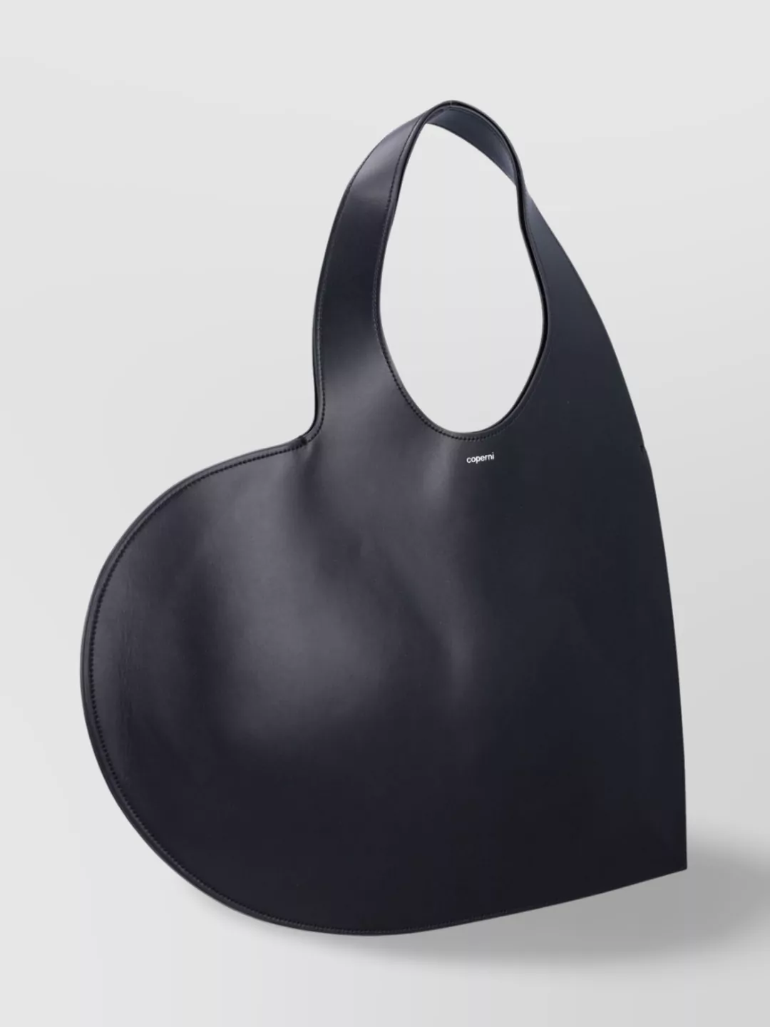 Coperni Heart-shaped Black Bag With Adjustable Shoulder Strap