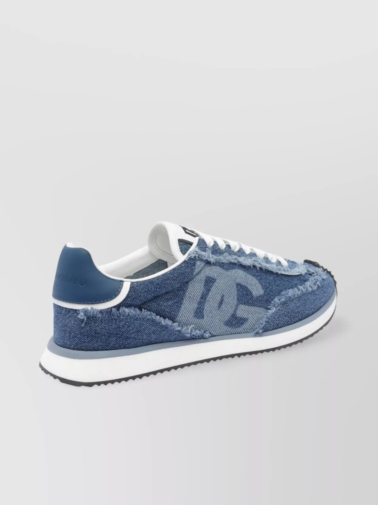 Dolce&Gabbana Low Top Denim Texture Sneakers