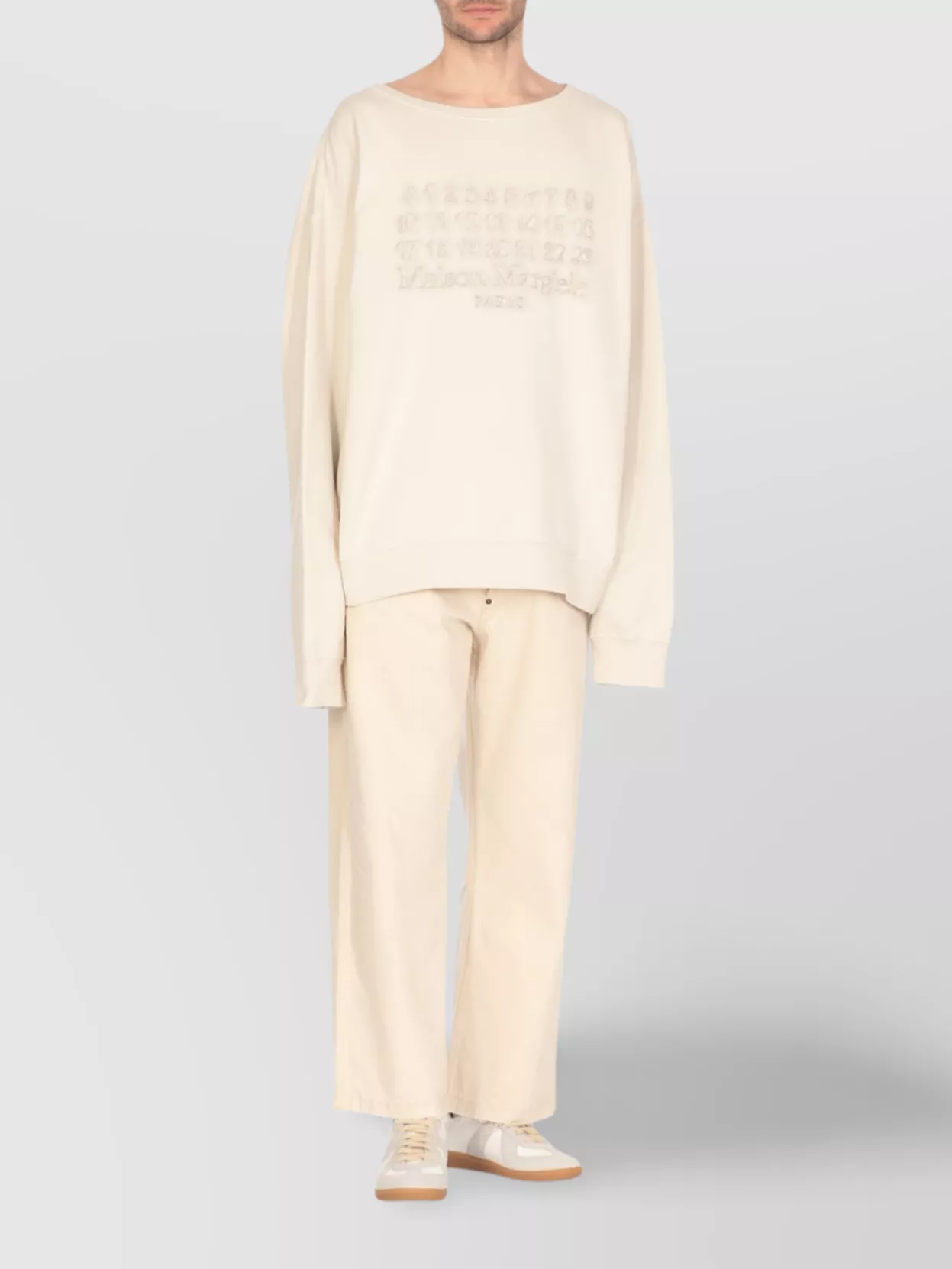 Maison Margiela Numeric Logo Crewneck Sweatshirt