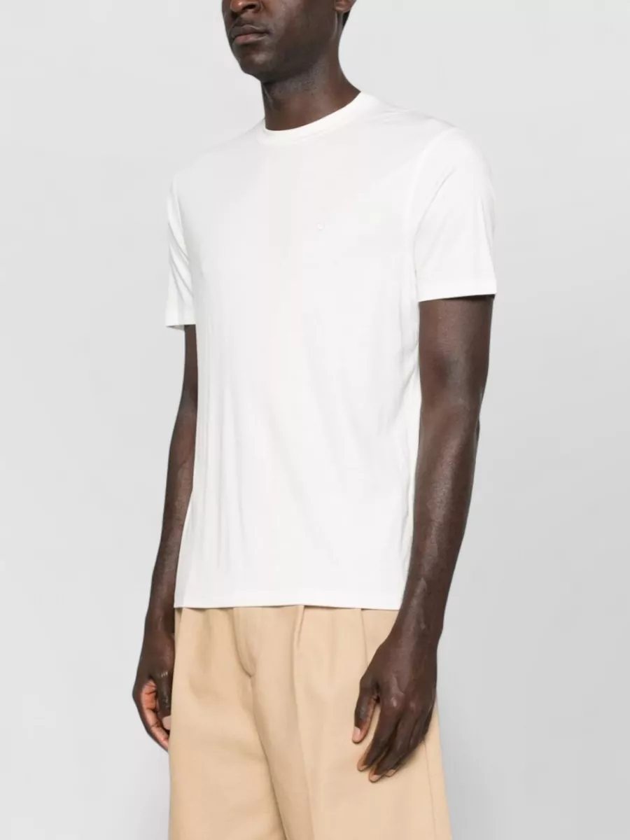 Emporio Armani Silk Blend Logo Short-Sleeve T-Shirt