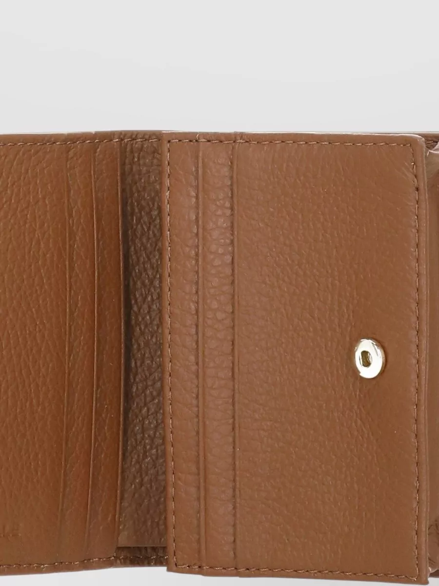 Coccinelle Pebbled Leather Wallet Compact Design