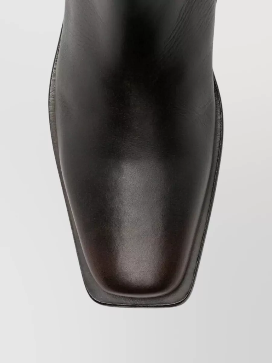 Marsell Leather Lace-Up Ankle Boots