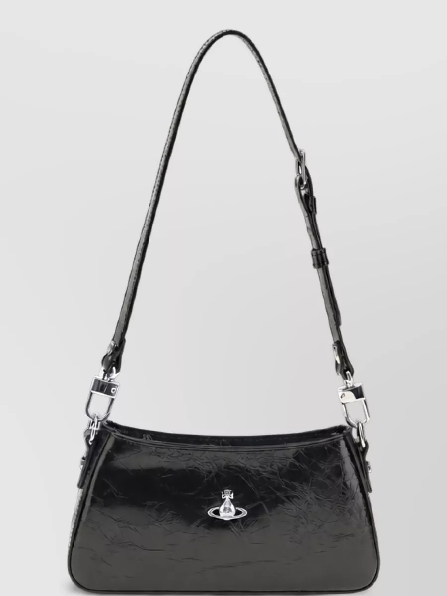 Vivienne Westwood tasha mini croc leather shoulder bag