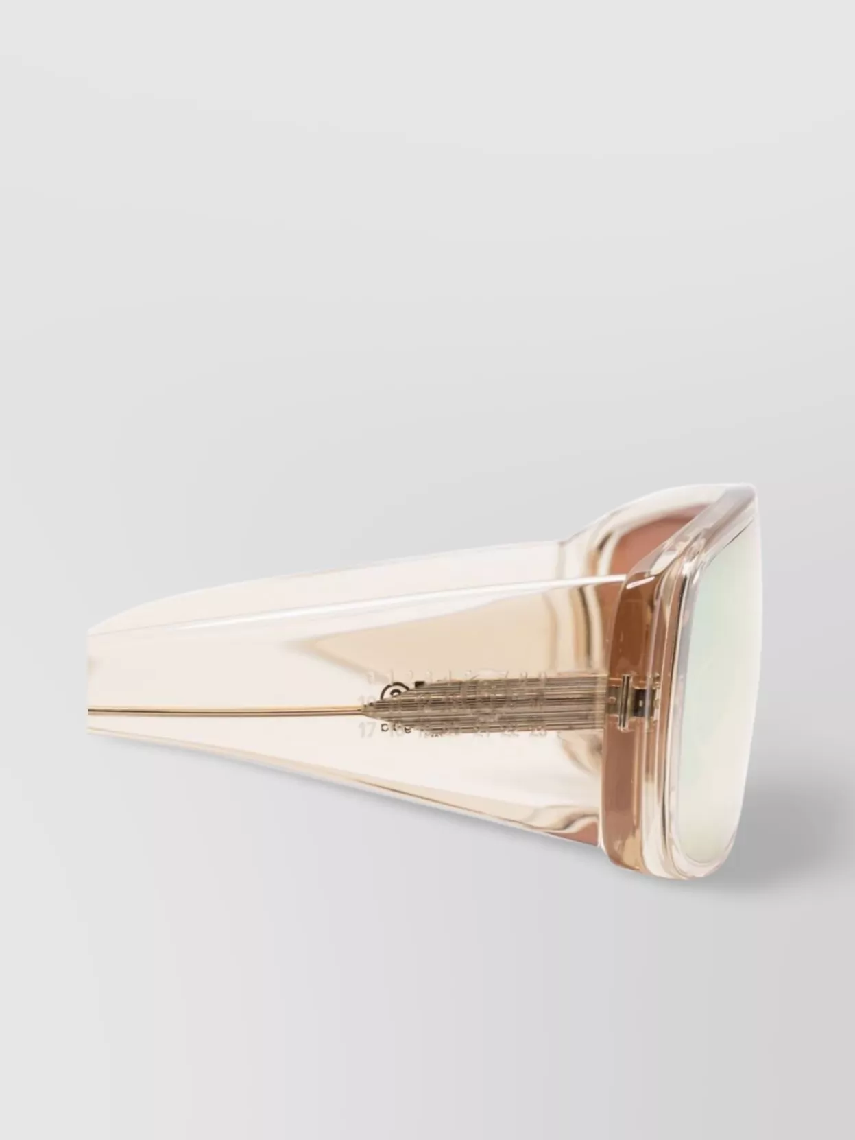 Mm6 Maison Margiela Flat Top Rectangular Sunglasses In Gold
