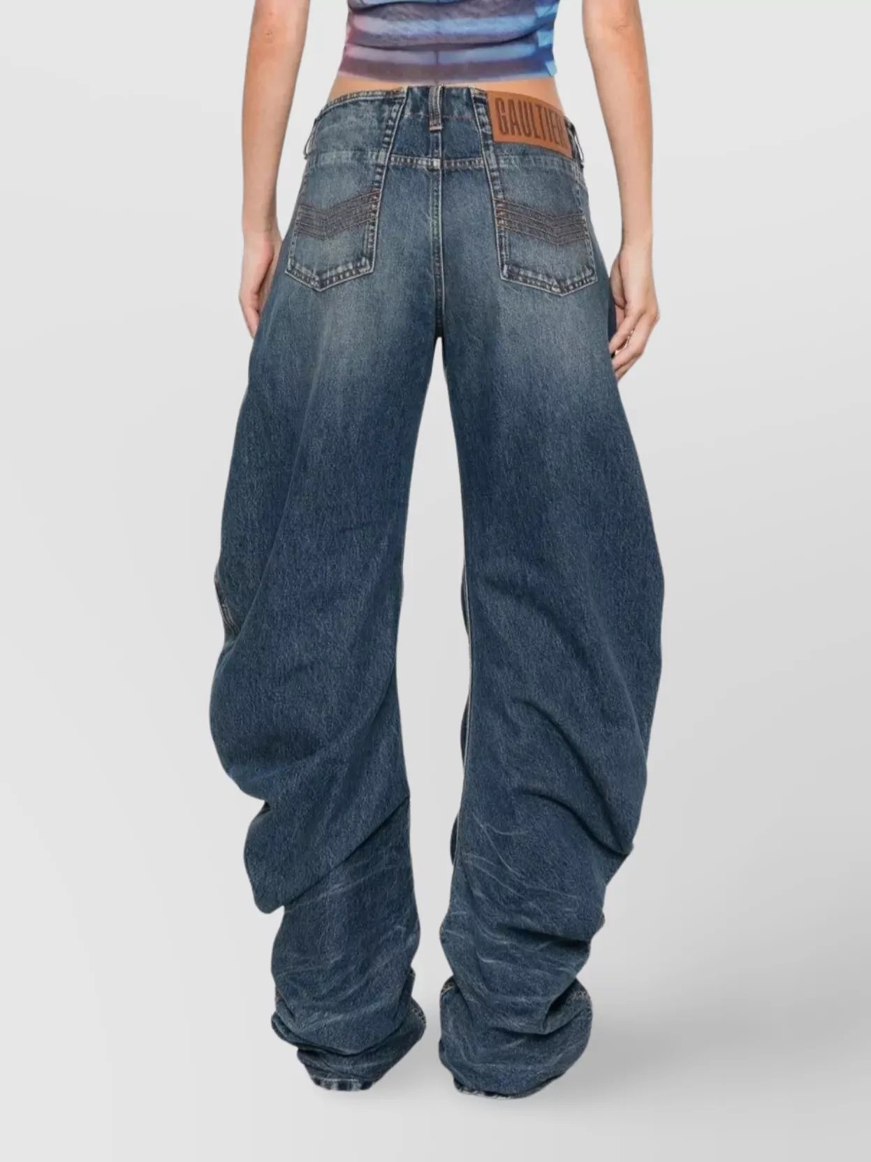 Jean Paul Gaultier Oversize Fit Wide-Leg Trousers